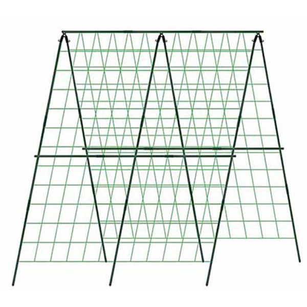 Large Foldable Plant Climbing Trellis Frame with Net Garden Vegetables Flowers Support Metal Trellis