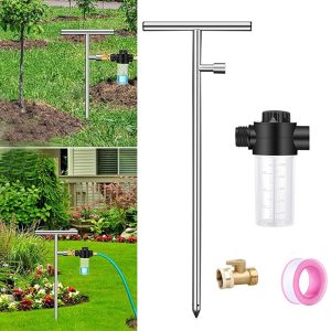 Long Reach Root Watering Tool Deep Root Feeder with Fertilizer Dispenser Irrigation System for Trees and Plants