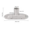 190x90mm Marine Boat Scupper Drain Oval Floor Drain Anti Clogging 316 Stainless Steel For Boats Yachts