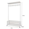 Multifunctional Belt Hanger Holder with Storage Basket Mobile Tie Display Stand