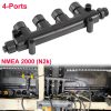 NMEA 2000 Multiport Tee Connector 4-Port T-Connector for Lowrance Garmin Simrad 010-11078-01