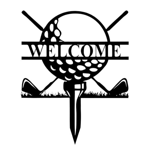 Outdoor Golf Sign Metal Stake Custom Others Garden Yard Metal Sign