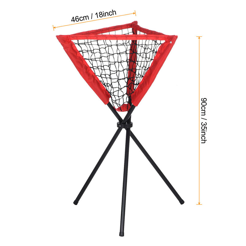 Portable Tennis Balls Picker Tripod with Carry Bag Foldable Ball Gathering Rack