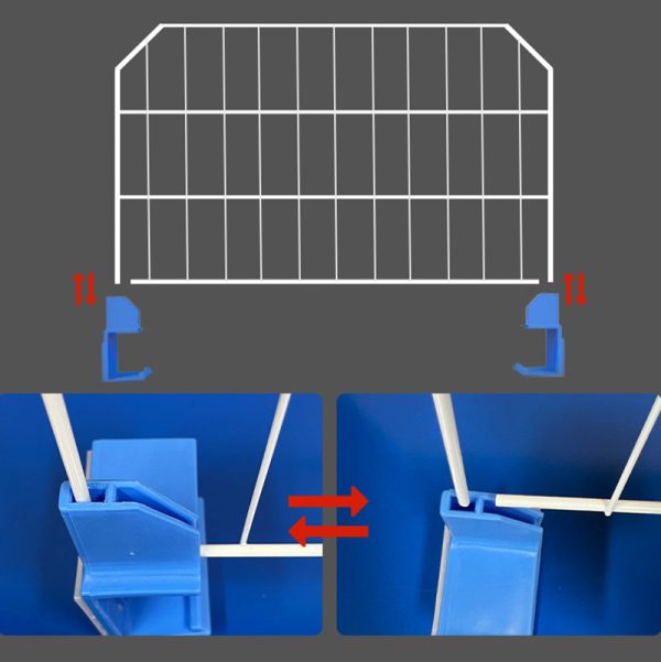 Shelves Isolation Net Shelf Divider Easy to Classification for Warehouse Supermarket