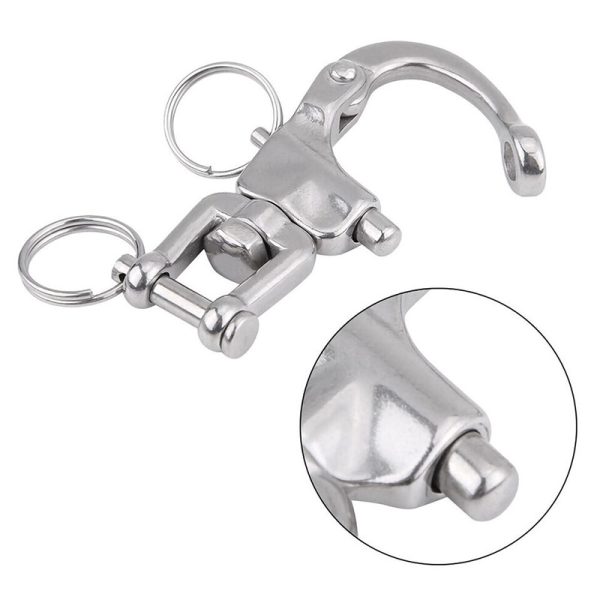 Stainless Steel Snap Shackles Swivel Eye Snap for Boat Spinnaker Halyard