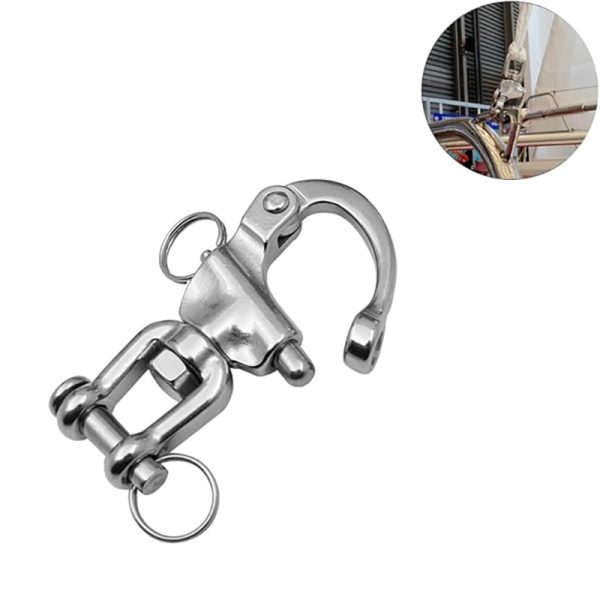 Stainless Steel Snap Shackles Swivel Eye Snap for Boat Spinnaker Halyard