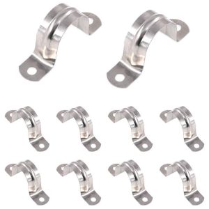 Stainless Steel U-shaped Strap Clips Saddle Pipe Clamps for Fixing Pipe Holder