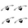 T-shaped Caravans Handle Lock Easy Installation Curved Handle Latch for RV Boat Cabinet Drawer