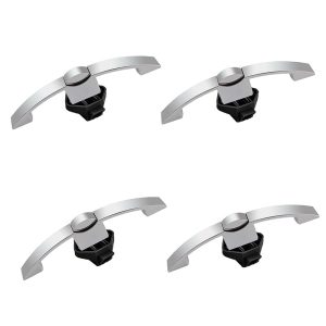 T-shaped Caravans Handle Lock Easy Installation Curved Handle Latch for RV Boat Cabinet Drawer