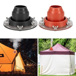 Tent Flue Flashing Kit for Bell Tent Or Yurt Heat Resistant Chimney Cover for Frontier Stove