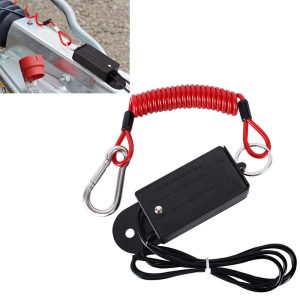 Trailer Breakaway Switch with 4ft Coiled Cable Brake Controller Switch For Caravan RV