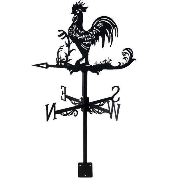 Weathervane Rooster Witch Eagle Garden Roof Mount Outdoor Wind Vane Gauge Decor