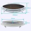 Yacht Marine Oval Opening Porthole 470x208mm Inward Opening Portlight with Window Screen Net