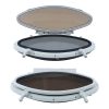 Yacht Marine Oval Opening Porthole 470x208mm Inward Opening Portlight with Window Screen Net