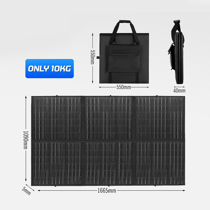 12V 300W Foldable Solar Blanket Folding Solar Panel Mat Kit Portable Camping Power