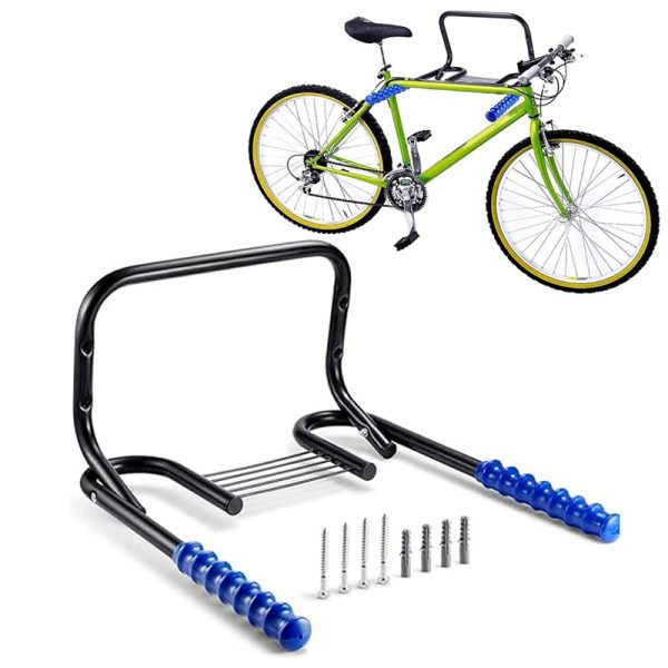 2 Bike Hanger Bicycle Wall Mounted Storage Rack Folding Garage Bike Organizer