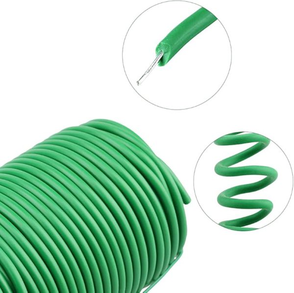 2 Rolls Plant Binding Wire Garden Plant Twist Ties for Fixing Plants