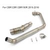 2010-2023 Honda CBR150R CBR125 Exhaust Front Pipe Slip On Exhaust Modified Front Mid Link Tube Connect