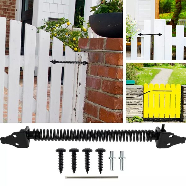 360mm Self Closing Gate Spring with Adjustable Tool Self-Close Door Spring for Wood Vinyl Fence