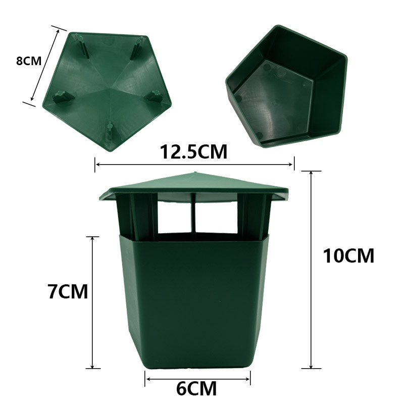 5pcs Pentagonal Garden Slug Trap Eco-Friendly to Catch Snails Catcher Box