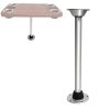 68-77cm Caravan Table Leg with Stable Base Ring Aluminium Alloy Campervan Table Leg for Boat RV Motorhome Yacht