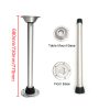 68-77cm Caravan Table Leg with Stable Base Ring Aluminium Alloy Campervan Table Leg for Boat RV Motorhome Yacht