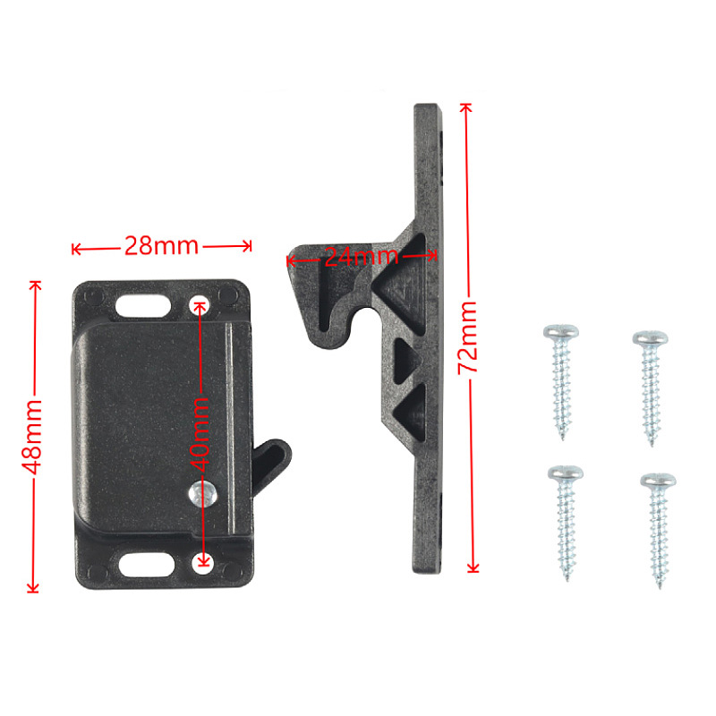 8pcs RV Drawer Latches and Catches Push to Close Grabber Catch for RV Motorhome Trailer Cabinet Drawer