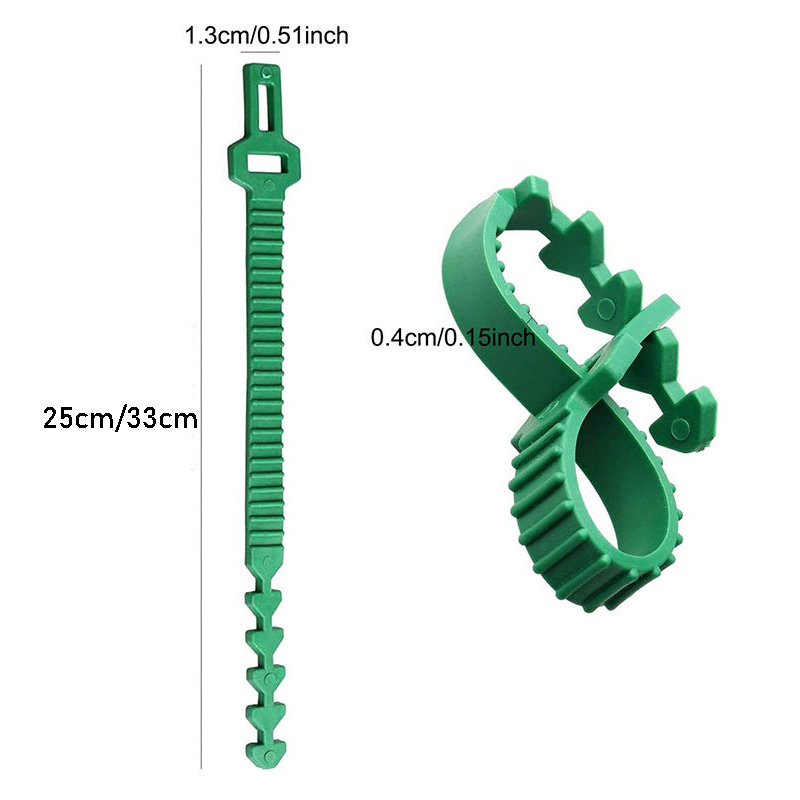 10pcs Adjustable Plant Ties Re-Usable Interlock Garden Plant Straps