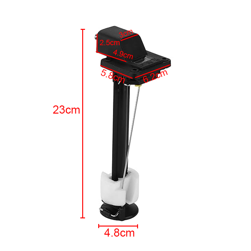 Boat Fuel Tank Connector Fitting with Fuel Meter Marine Outboard Oil Tank Gauge