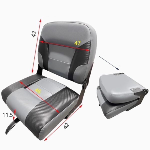 Boat Seat Boat Chair with Back Support Pads for Canoe Speedboat