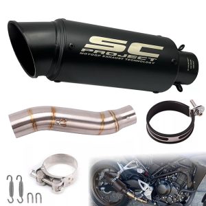 CBR300 Exhaust Muffler Tips Mid Link Pipe System Set For Honda CBR300R CB300F 2013-2019