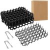 12pcs Cat Spike Pads Portable Cat Deterrent Mats with 8 Nails for Garden Patio