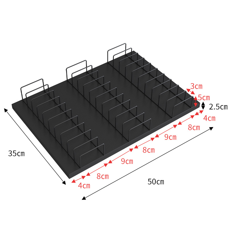 Triple Row Desktop Tile Sample Display Organizer for Shopping Malls Retail Store Exhibitions