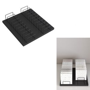 Double Row Desktop Tile Exhibit Rack for Shopping Malls Retail Store Exhibitions