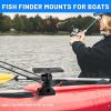 Fish Finder Mounts 360° Adjustable Fish Finder Brackets for Boat Canoe Kayak