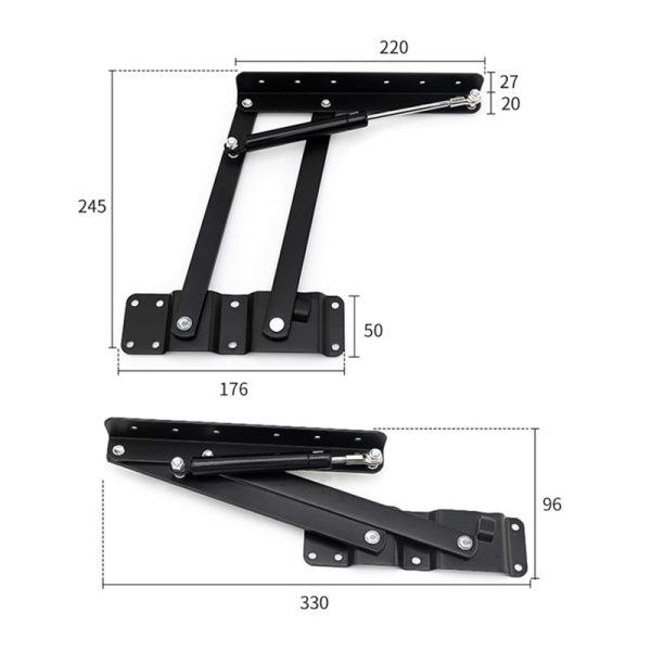 Folding Coffee Table Lifting Frame Heavy Duty Spring Hinge Multi-Functional Gas Hydraulic Furniture Support Brackets