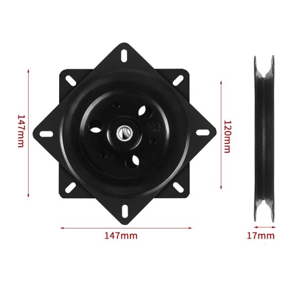 Furniture Hardware Turntable Base Resistant To Crush Strong Load-bearing for Bar Chairs TV Cabinets