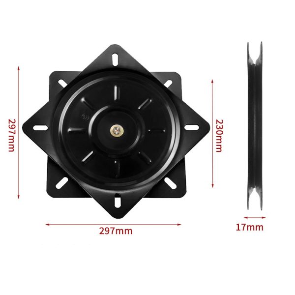 Furniture Hardware Turntable Base Resistant To Crush Strong Load-bearing for Bar Chairs TV Cabinets