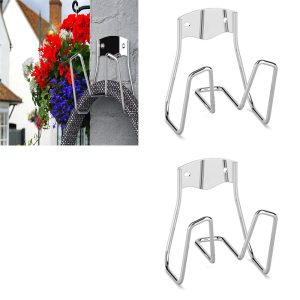 2pcs Garden Hoses Holders Wall Mounted Water Hose Hanger Hook