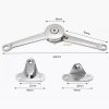 Heavy Duty Lid Support Hinges Soft Close Folding Hinge for Door Cabinet Wardrobe