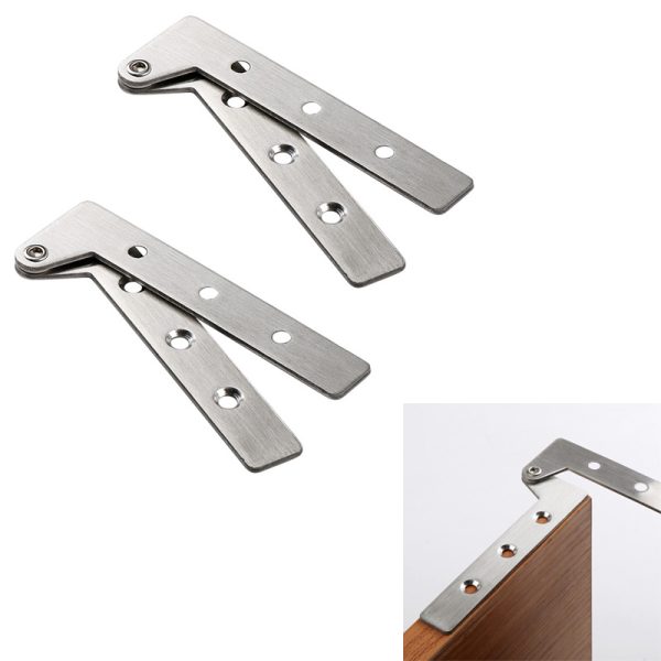 2pcs Hidden Door Pivot Hinges 360 Degree Rotation Cabinet Cupboard Concealed Hinge