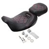 Motorcycle Driver Passenger Seat Set Two-up Seats Fit for Harley Touring CVO Street Road Glide 2009-2021