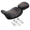 Motorcycle Driver Passenger Seat Set Two-up Seats Fit for Harley Touring CVO Street Road Glide 2009-2021