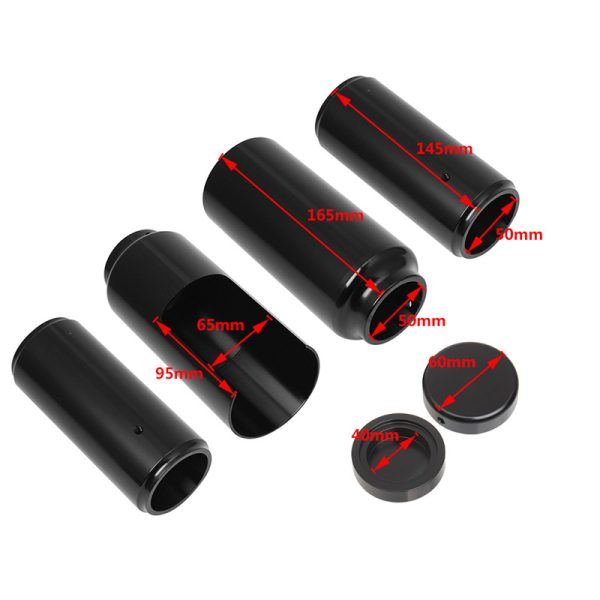 Motorcycle Fork Cover Tube Caps Kit Fit for Harley Dyna FXD Street Fat Bob Low Rider 06-17