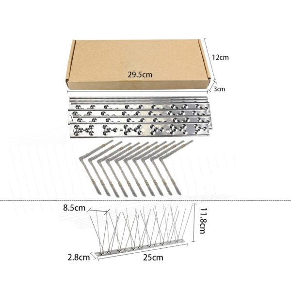 10pcs Orchard Bird Repellent Spikes Stainless Steel 25cm 33cm 50cm 100cm Pigeon Repellent Spike