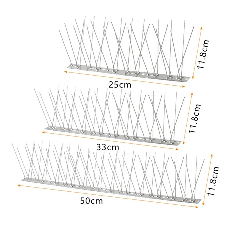 10pcs Orchard Bird Repellent Spikes Stainless Steel 25cm 33cm 50cm 100cm Pigeon Repellent Spike