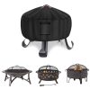 Outdoor Firepit Cover with Vent 24 Inch 33 Inch 36 Inch Round Fire Table Fireplace Covers