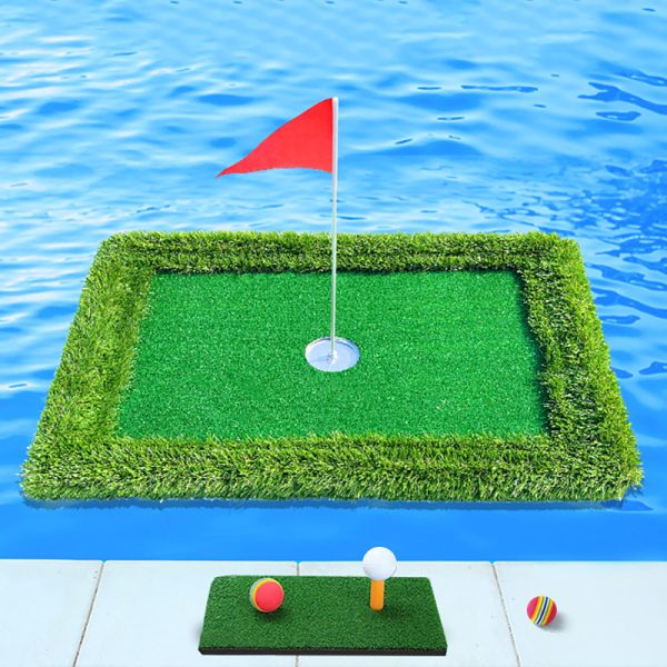 Outdoor Float Golf Putting Mat Swimming Pool Golf Practice Set