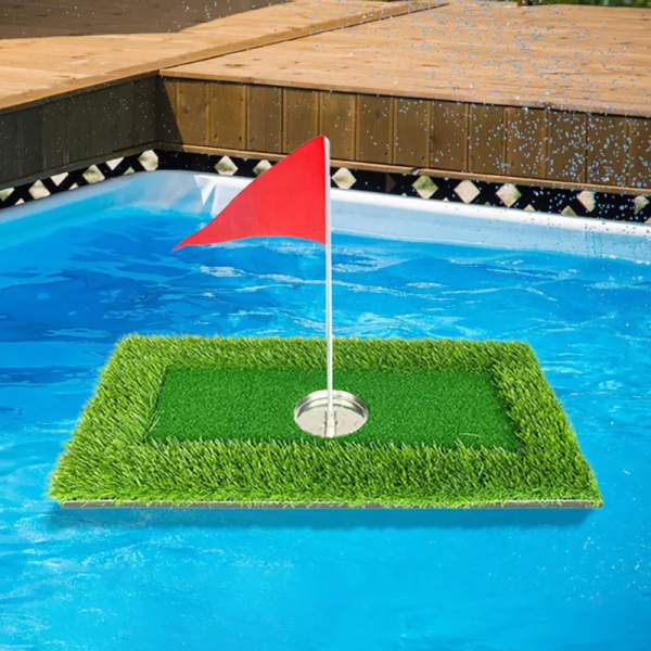 Outdoor Float Golf Putting Mat Swimming Pool Golf Practice Set