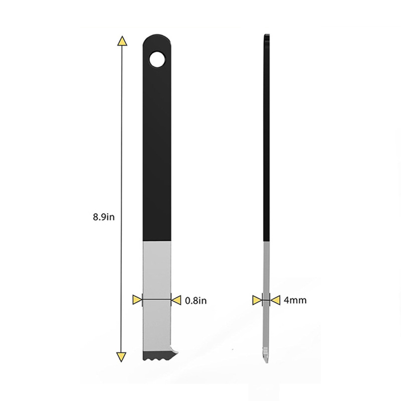 2pcs Paver Puller Paver Extractor Tool with Joint Scraper Micro Teeth Gripper Slots